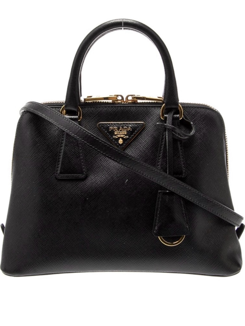 !!NEW!! Prada Black Saffiano Leather with Authenticity Card